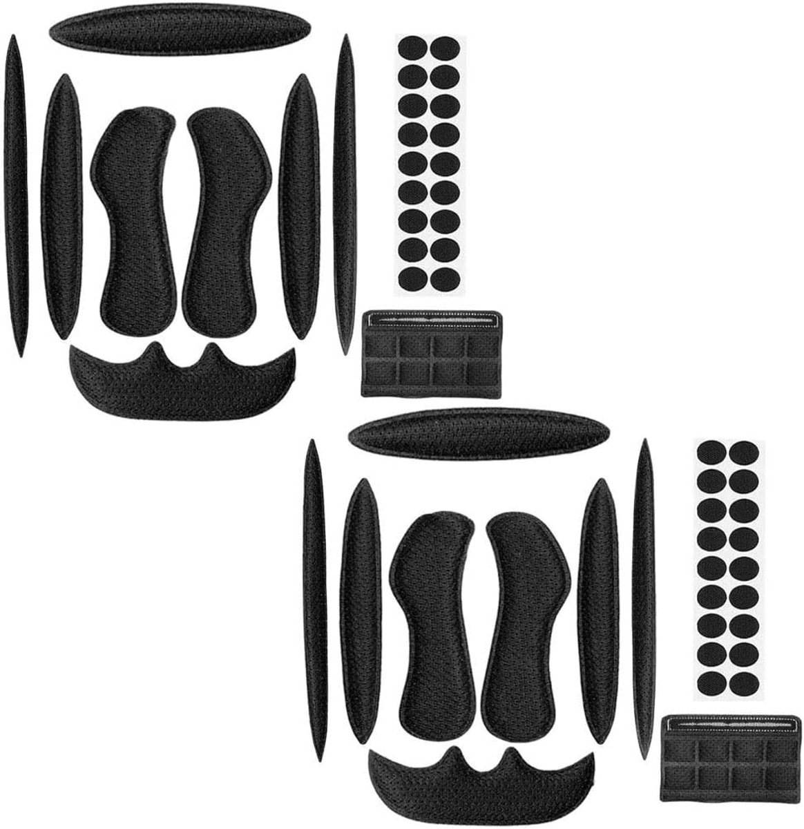 2 Sätze Helm Polster-Schaumstoff-Kit, Ersatzschaumpolster ​Schwamm Helmpolster für Fahrrad-Motorrad Fahrradhel