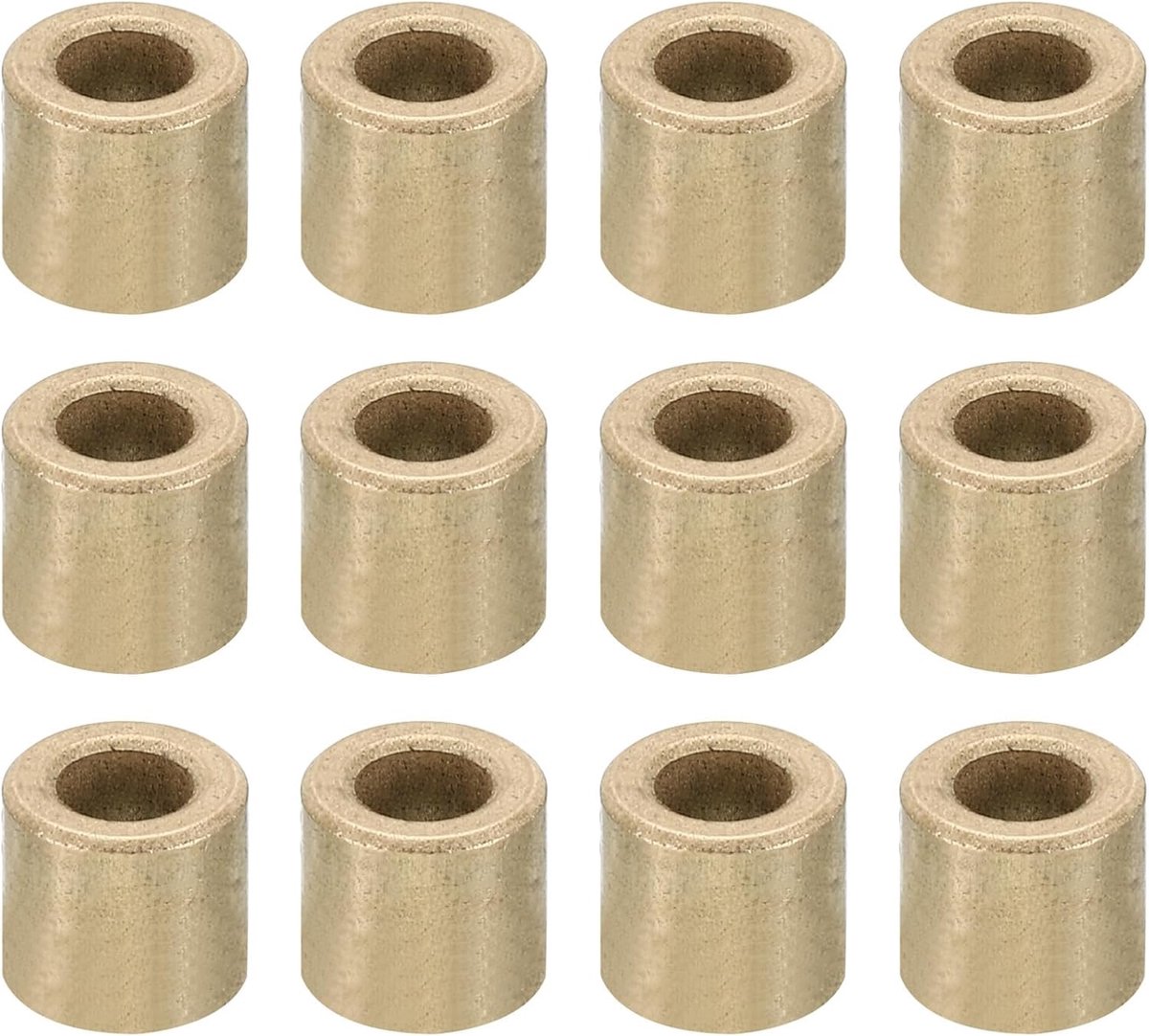 M5 messing afstandhouders, 12 stuks metalen afstandhouder messing 5 mm ID x 9 mm OD x 10 mm L messing afstandhouders schroef afstandhouder voor 1/5 inch of M5 schroef