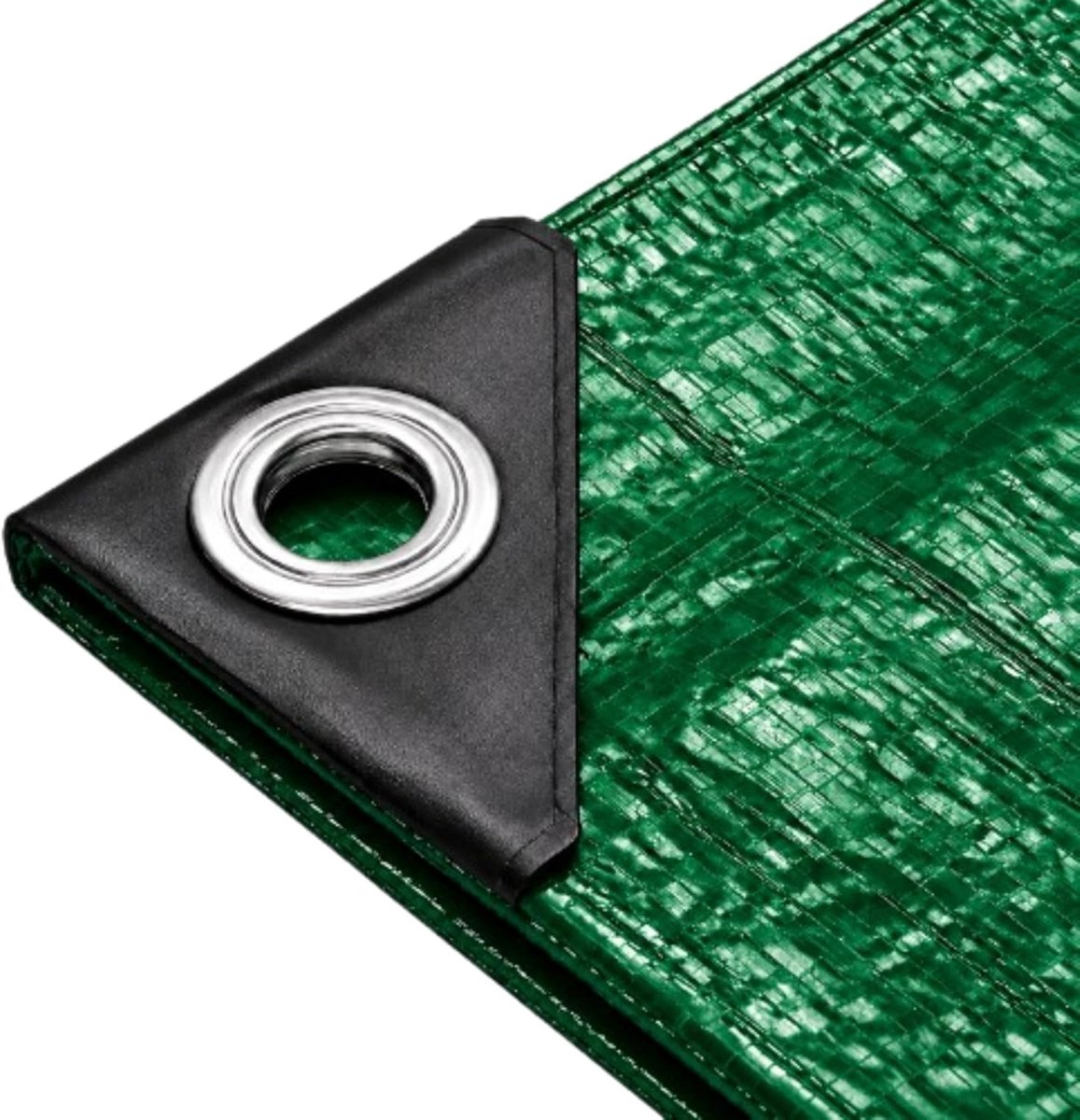 3 x 4 m, groen, tuinzeil en multifunctioneel zeil, waterdicht, 150 g/m², groen, met ingestanste ringen, voor tent, zeil voor tent en camping