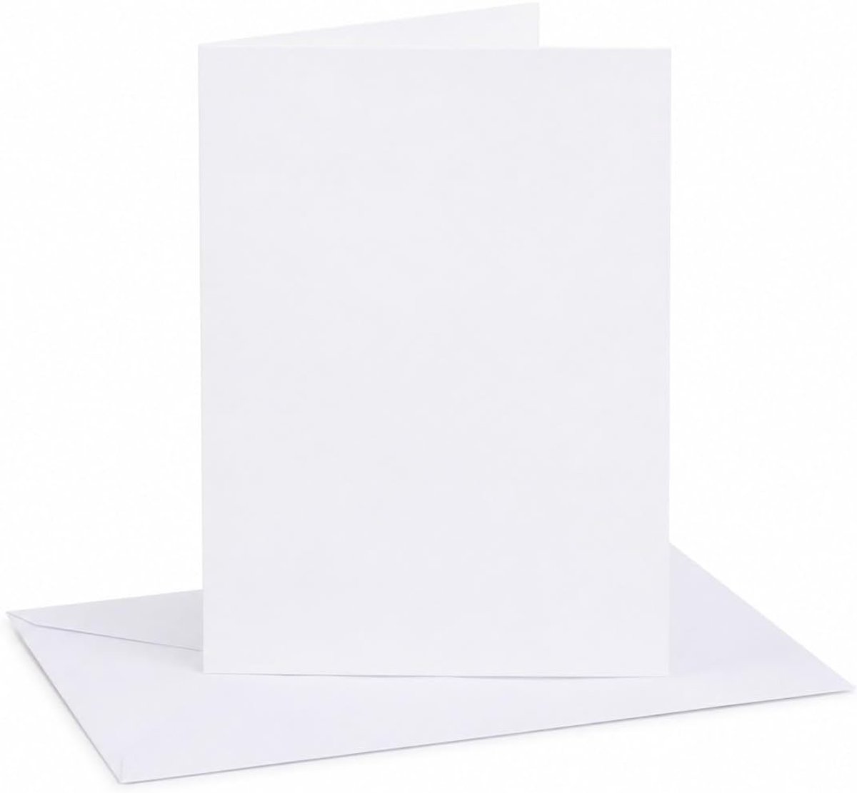 A5 gevouwen blanco witte gladde kaarten & C5 enveloppen - Pack van 50