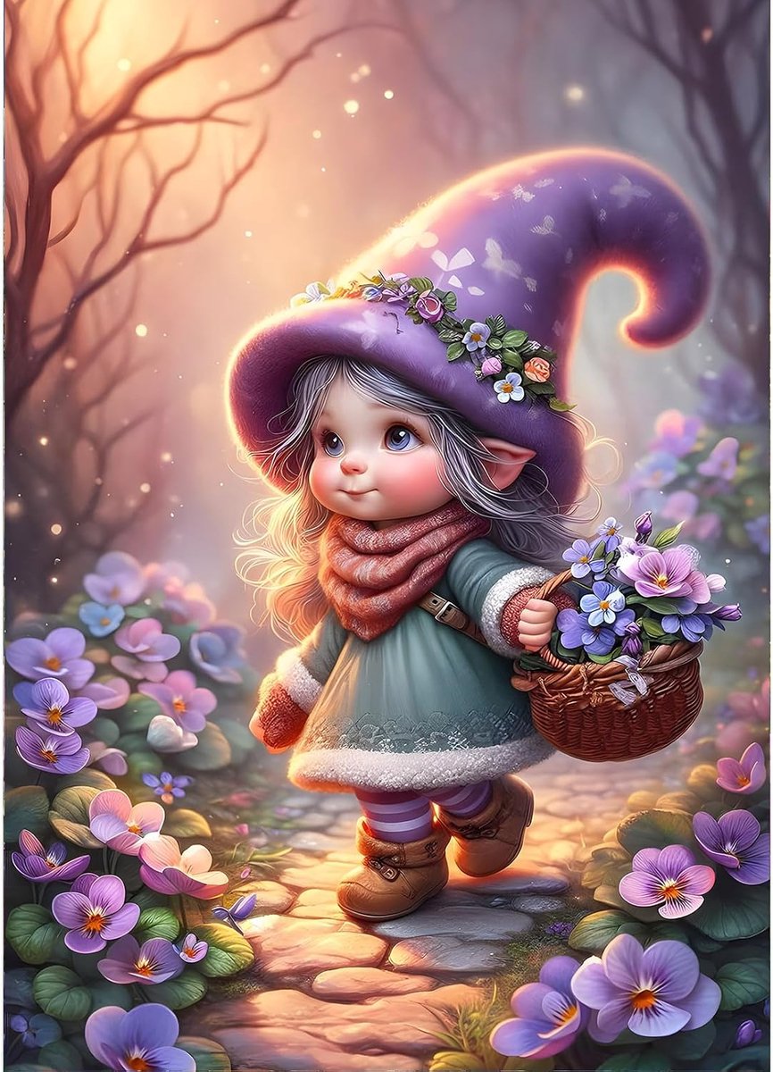5D DIY Diamond Painting Kits, Full Drill Cartoon Diamond Art Painting Kits voor volwassenen beginners, doe-het-zelf 5D Dreamland Painting op nummer Diamond Art Kits voor thuis, modedecoratie,