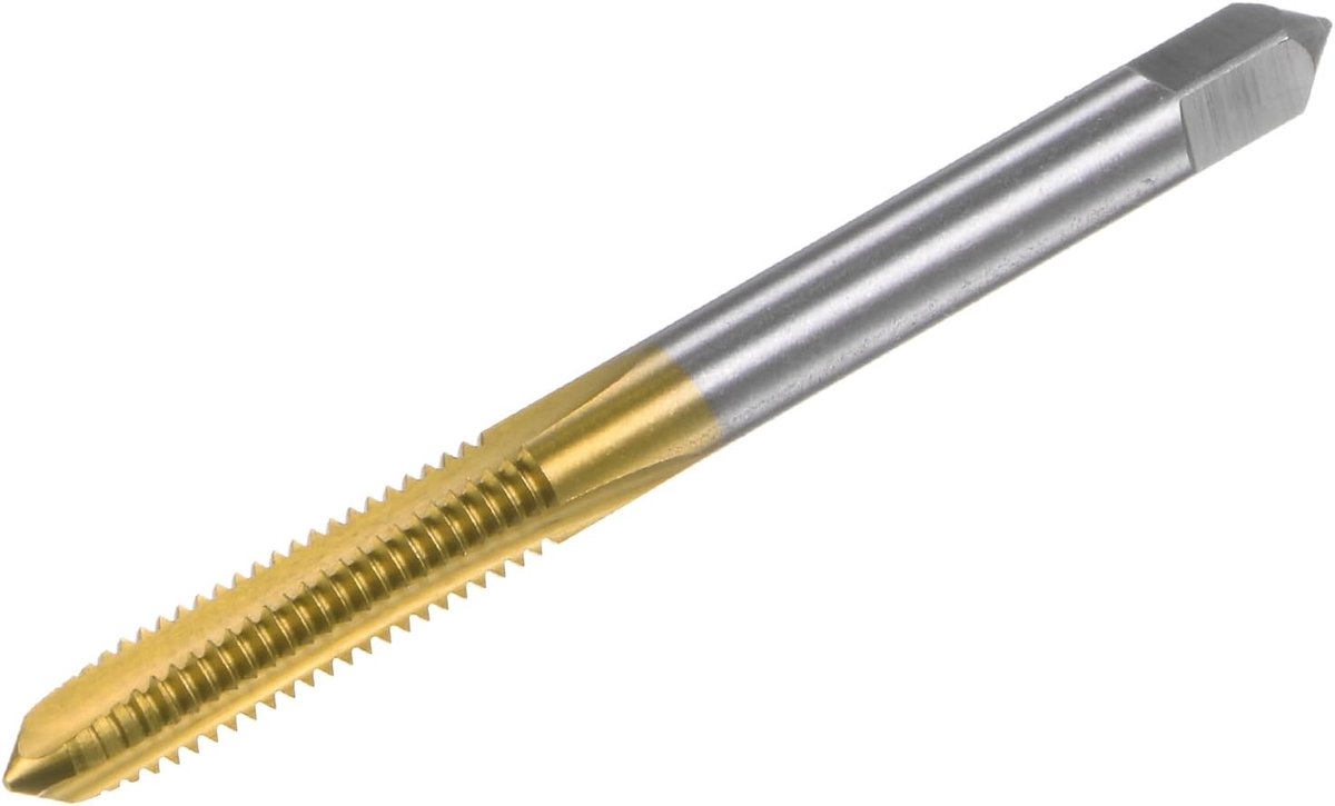 Schroefdraadboor M6 x 1, hogesnelheidsstaal HSS titanium gecoat kobalt 3 rechte fluitmachine mini-gereedschap reparatie voor schroefdraadboor horloges