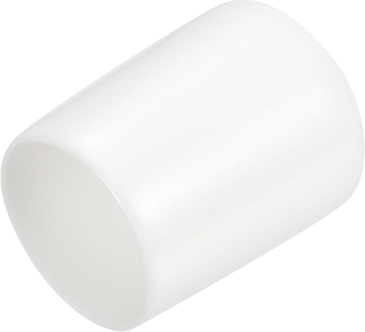 15 stuks rubberen eindkappen 20 mm ID, ronde beschermkappen PVC pluggen afdekkapjes lochstoppen glijders voor schroeven draadbouten kabels buizen meubelpoten, wit
