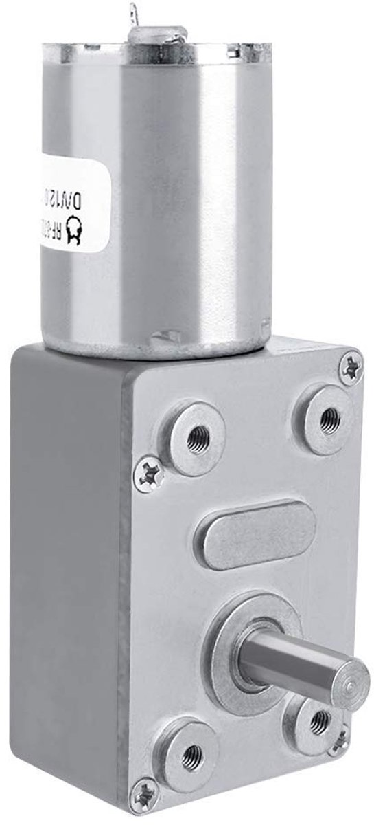 12 V elektrische motor, omkeerbaar, turbine met hoog koppel, transmissiebox met schroef (6 omw/min)