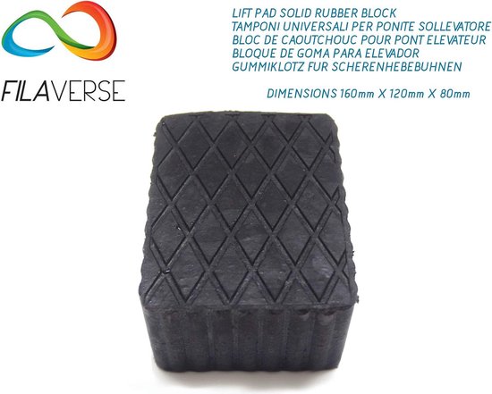 Hefbrug voor bruggen, universele rubberen padset, vierkant, voor schaarbruggen, Omcn radijslichaam, golvende heupen met Best-Grip-technologie — afbeelding 4