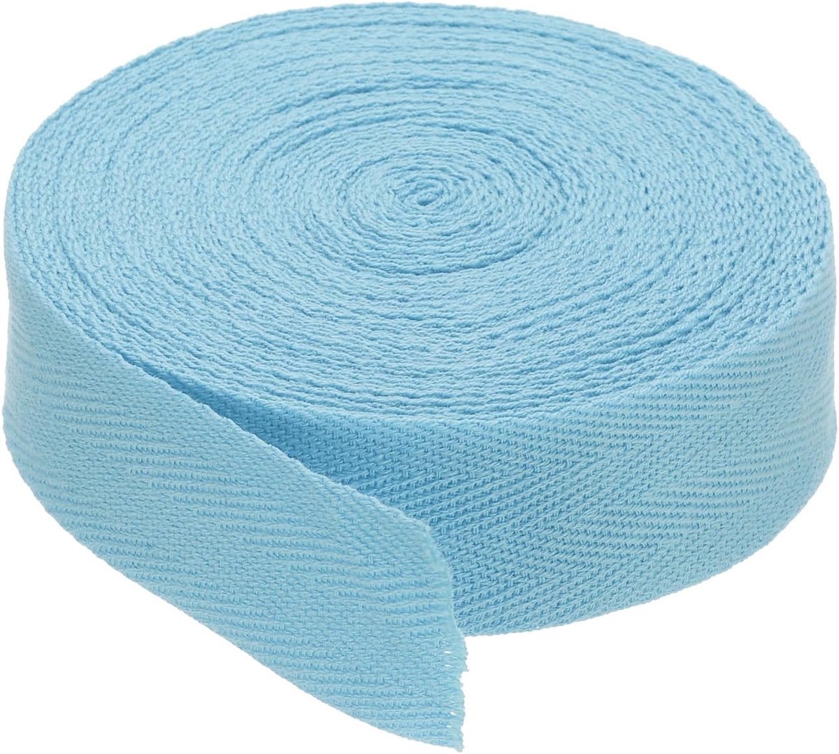 2,5 cm Katoen Twill Tape 10 Yards Katoen Lint Bias Binding Tape Visgraat Webbing Trim Voor Naaien Gift Wrapping Craft DIY Lake Blauw