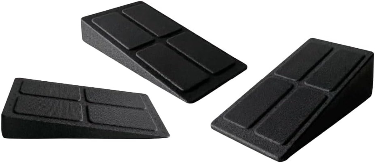 Squat Block Set voor volwassenen, uniseks, zwart, eenheidsmaat