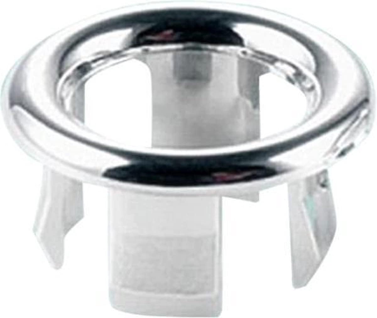 Wasbak Overloop - Overloop Rozet - Afvoerplug - Ring - Badkamer - Chroom - Rond - Zilver - Ster- 1 Stuk