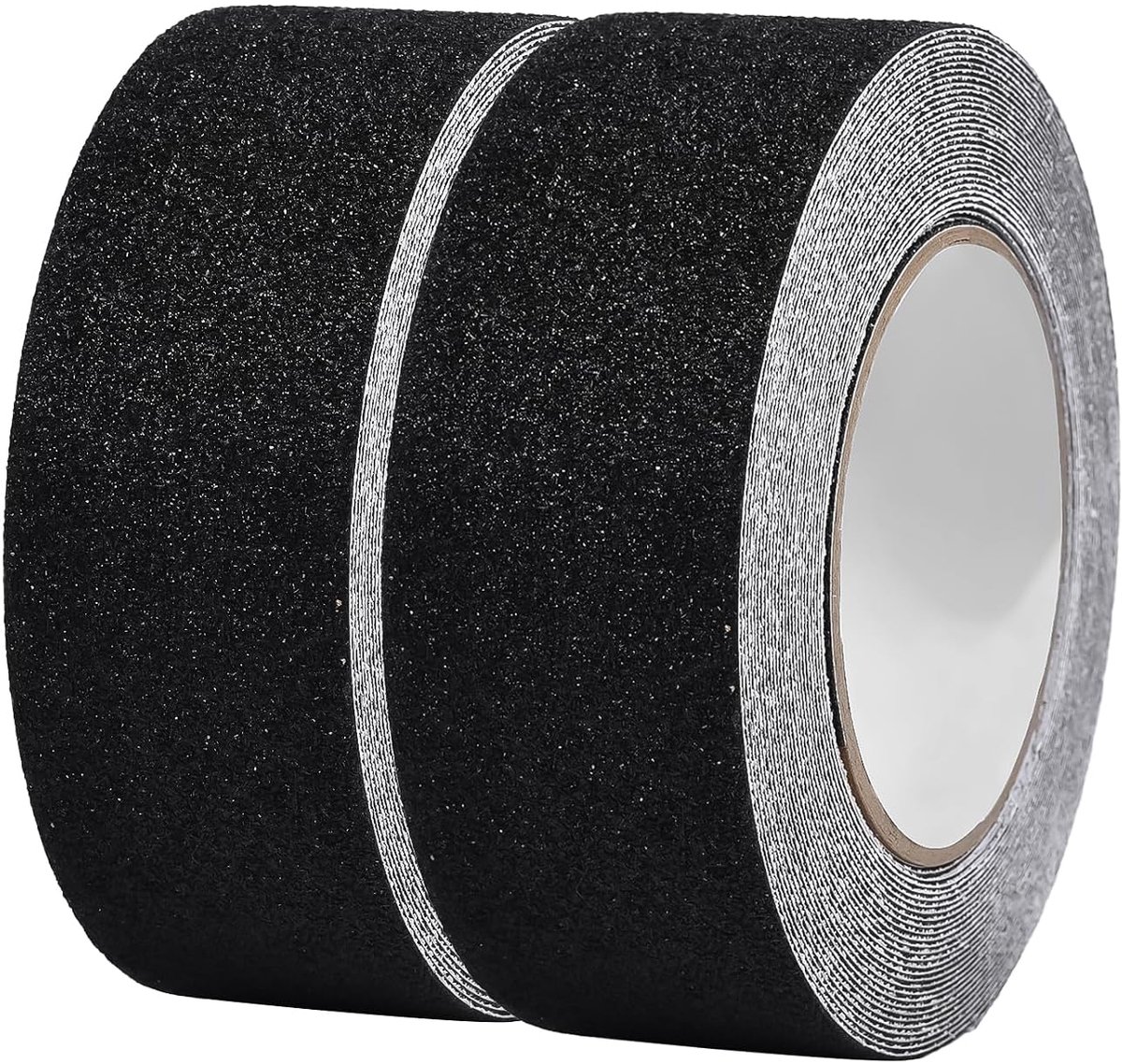 plakband, 5 cm x 10 m, trap, antislip strips met zelfklevend, antislip plakband, sterke kleefveiligheid voor vloerbedekking binnen en buiten, 2 rollen, zwart