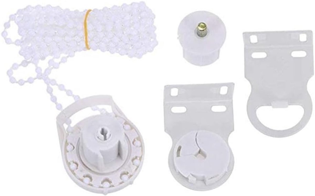fittingen, 38mm kunststof rolgordijn fittingen kit beugels ketting reserveonderdelen set blinde vervangende onderdelen voor gordijnroeden