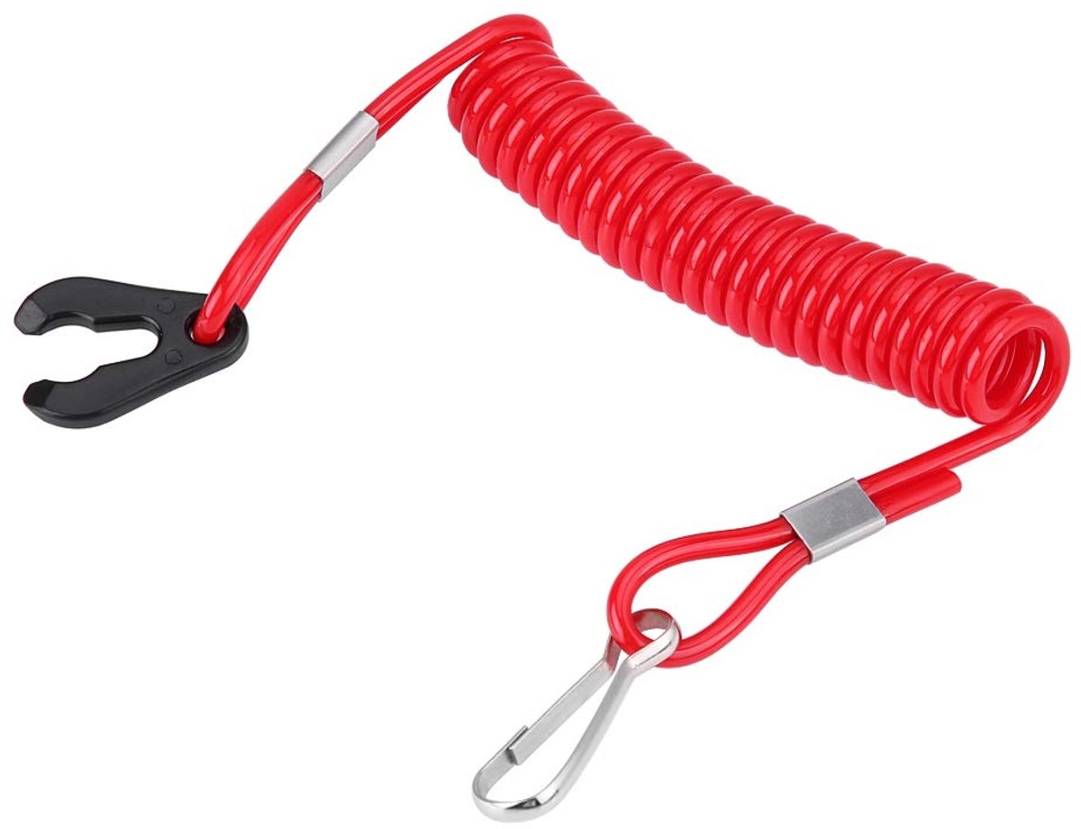 Motorstopschakelaar, sleutelband, bevestigingsband, boot, buitenboord, motorontsteking, schakelaar, sleutelband, kabelclip Boot/jacht onderdelen en accessoires