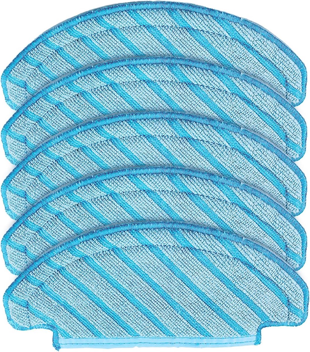 5 stuks wasbare herbruikbare dweildoeken Herbruikbare doekjes Vervangende dweildoeken Reinigingsdoeken Vervangende dweildoeken voor Ecovacs Deebot T8/ T8+/ T8 AIVI/ T8 Serie/ N8 Pro