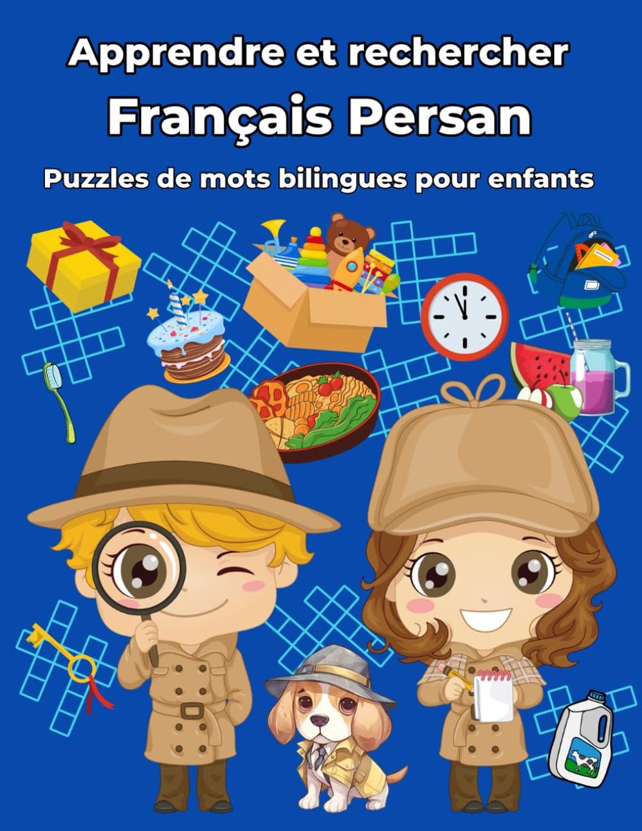 Persan Puzzles de mots bilingues pour enfants: Apprendre et rechercher