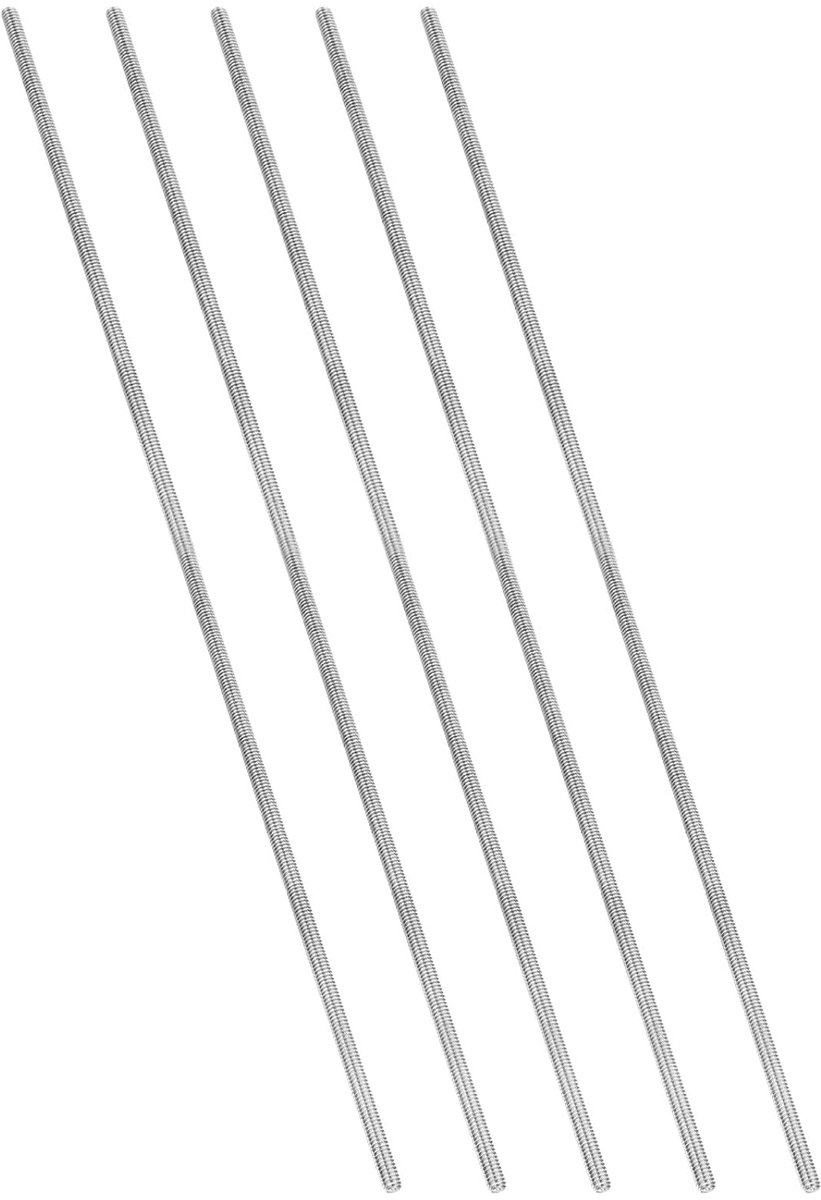 1/4"-20 UNC 304 Roestvrij Staal Volledig Schroefdraad, 5 Stuks 305 mm Lengte Schroef Lange Schroefdraad Rechts Draadstang voor Ankerbouten Kettingen U-bouten