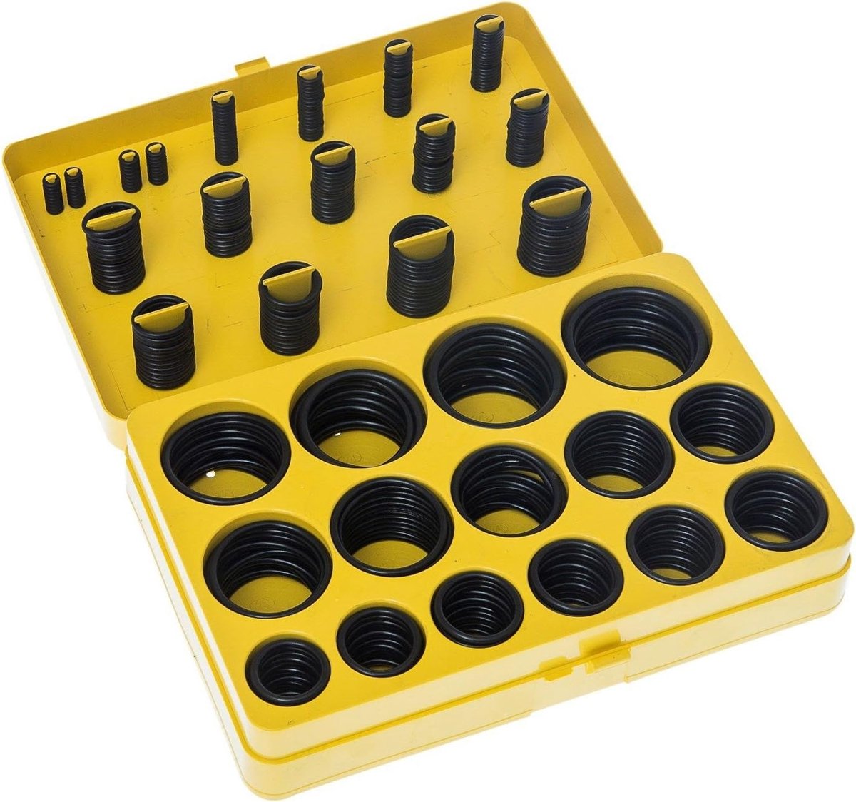 O-ringenset 30 maten nitril rubber O-ringen - geel, voor professionele sanitair, lucht, gas, automotive, klempers, reparaties