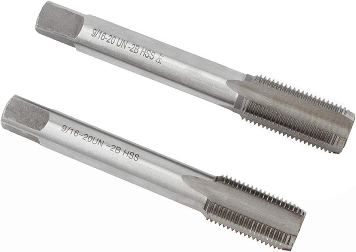 Taps en matrijzen, 2 stuks, schroefdraadtapset, rechter- en linkerhand net Tap Set, fiets crank reinigingsgereedschap, voor pedal bushing fiets crank reparatie