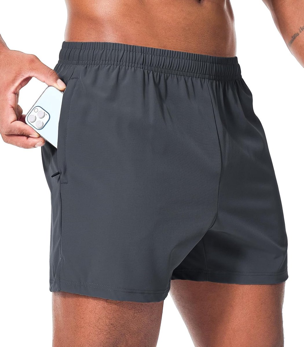 Shorts voor heren met waterdichte achterzak, sneldrogend, comfortabel en stijlvol