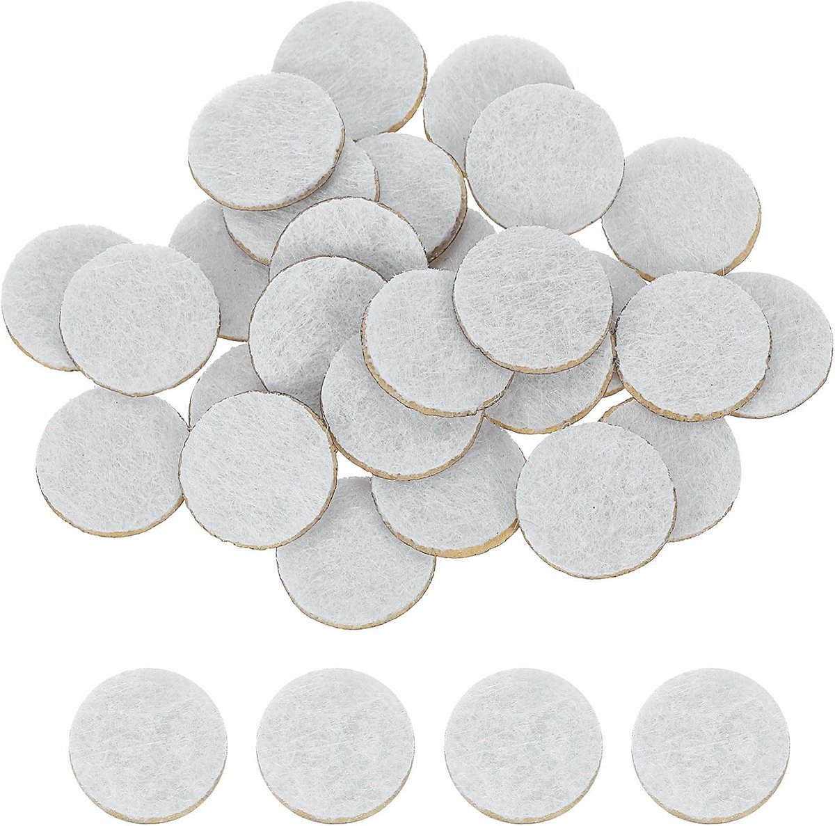 240 stuks ronde viltcirkels, 12 mm (1/2") witte vliesstofstickers, zelfklevende vilten pads, voorgesneden vilten pads voor naaien, kostuumhandwerk, knutselprojecten