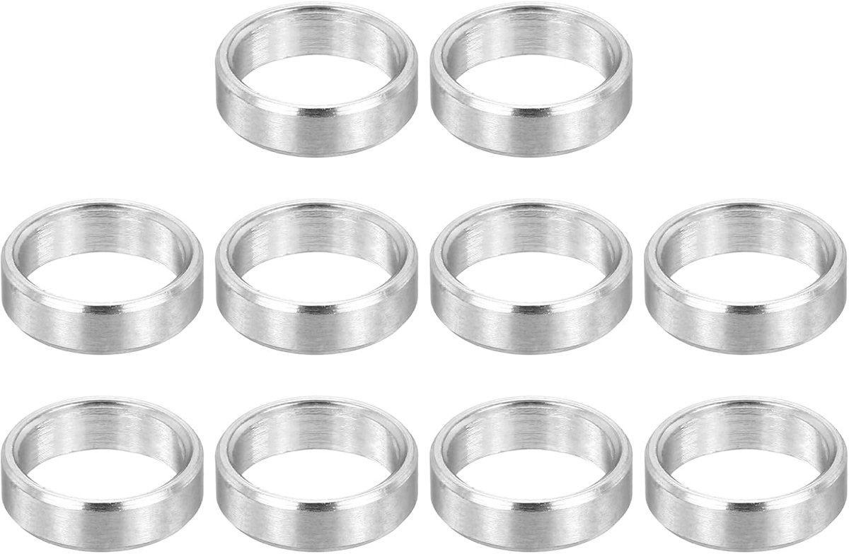 M8 roestvrijstalen afstandhouders, 12 stuks metalen afstandhouder 8 mm ID x 10 mm OD x 3 mm L schroef afstandhouder voor 5/16 inch of M8 schroef