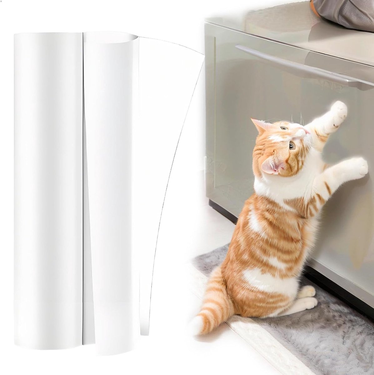 Krasbescherming Voor Katten, Transparante Antikrasfolie Voor Zitbank Voor Katten, Trimbare Meubelbeschermingsfolie Voor Lederen Bank En Stoel