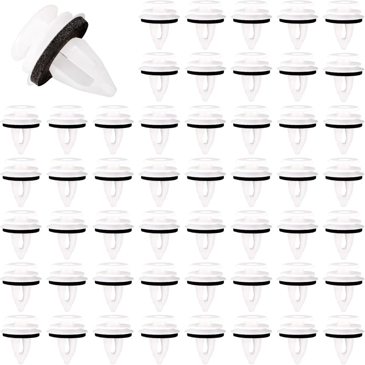 50 Stuks Clips voor Binnendeuren en Bekleding, Klinknagels voor Binnenbekleding, Deurbekledingsclips, Compatibel met Kofferbakbekleding, Binnendeuren of Bbekledingspanelen