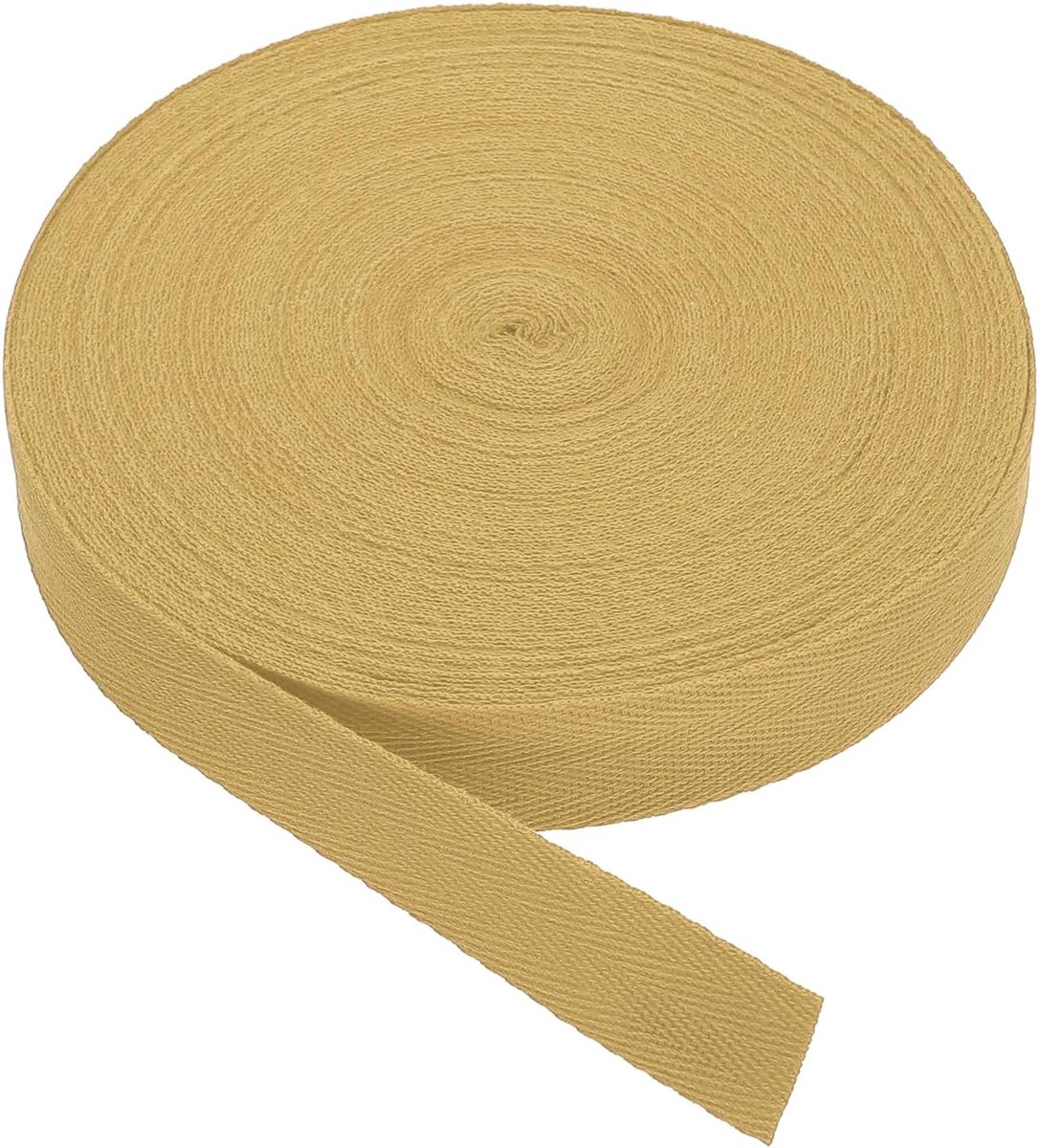 Katoen Twill Tape 1 Inch 25 Yards Katoen Lint Bias Binding Tape Visgraat Webbing Trim voor Naaien Gift Wrapping Craft DIY Camel
