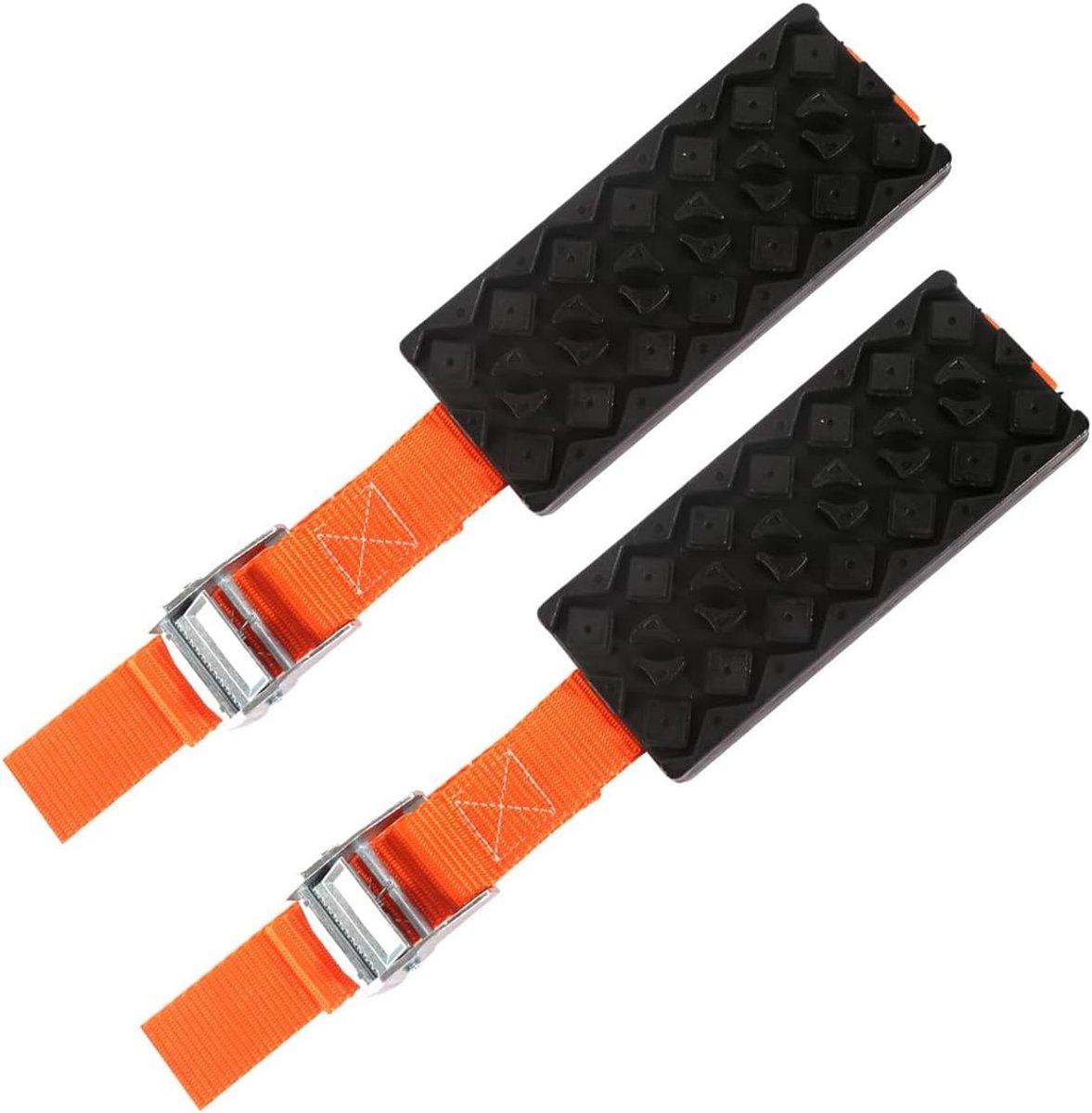 2 stuks sneeuwkettingen camperbandenketting autozandplaten offroad-tractiemat bergingsbord tractiehulp gripmat voor alle soorten banden