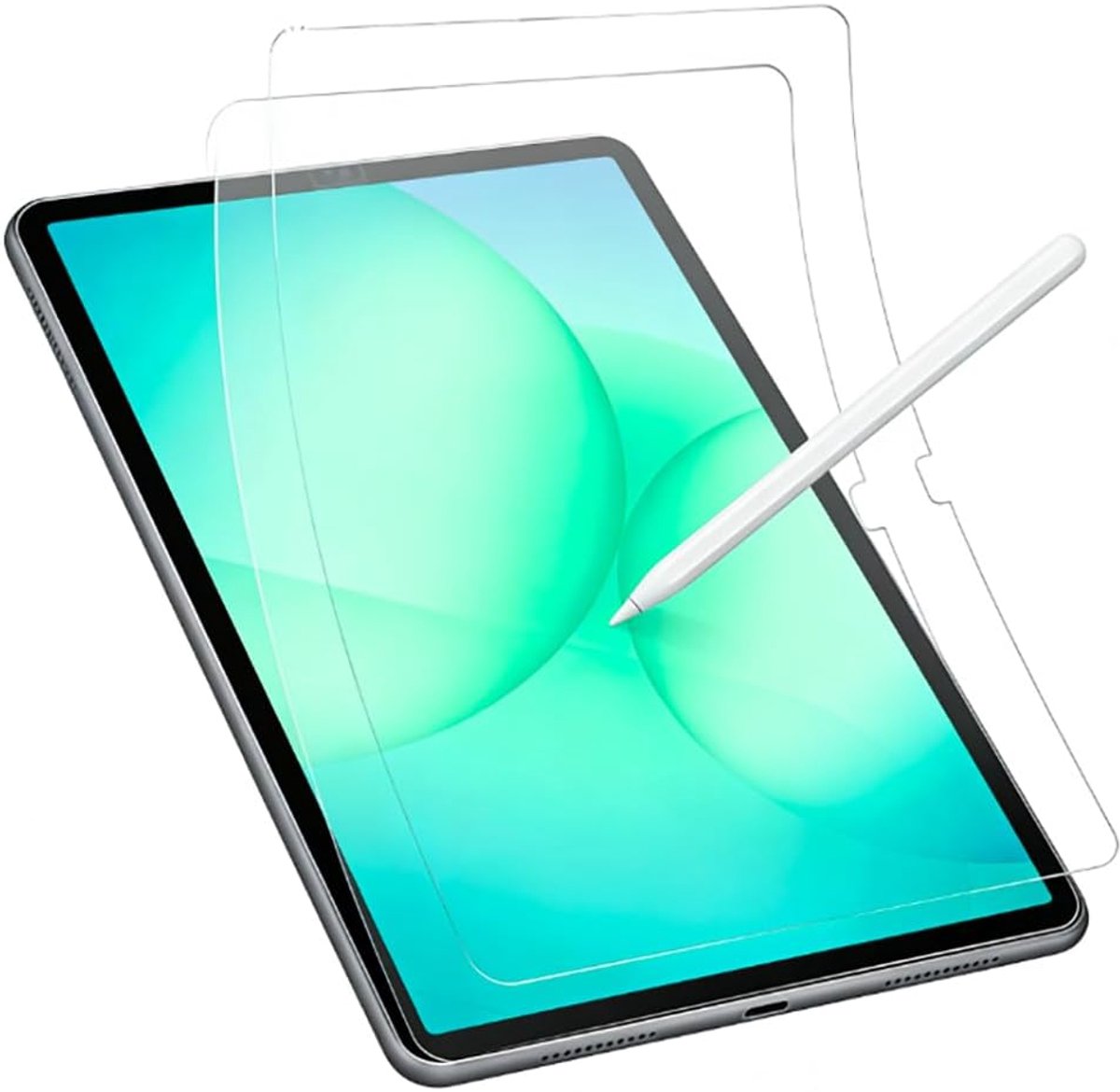 [2 stuks papier feel beschermfolie voor Samsung Galaxy Tab A11, mat PET-papierfolie om te schrijven, tekenen, vlekvrij, compatibel met S-pen]