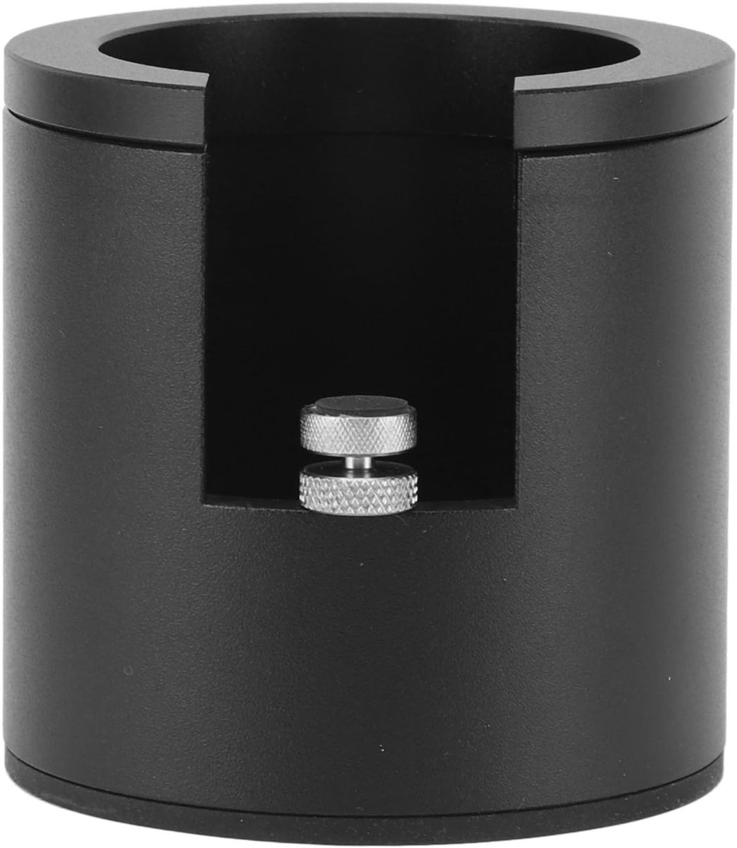 Holder Sabellen Stand Verstelbare Hoogte Tamping Station Basis Universeel Espresso Stamp Station Koffie Handgreep Opslagbasis Fit voor 51 53 58 mm Portafilters (Zwart)