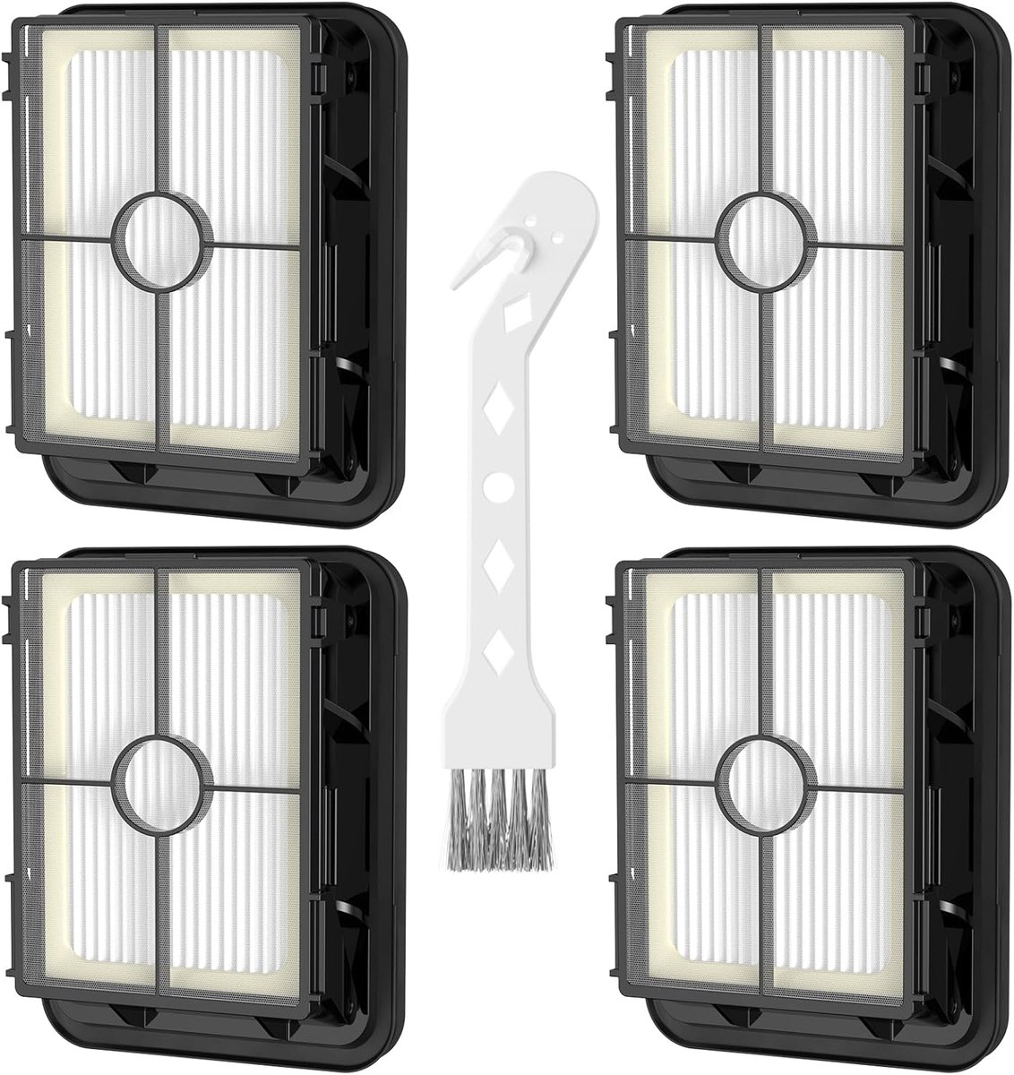 Accessoires voor Bissell CrossWave 3-in-1 C3 Pro nat/droog stofzuiger 3555N, 4 filters 1866 voor Bissell CrossWave 17132 2225N 2582N 25821 2519 stofzuiger