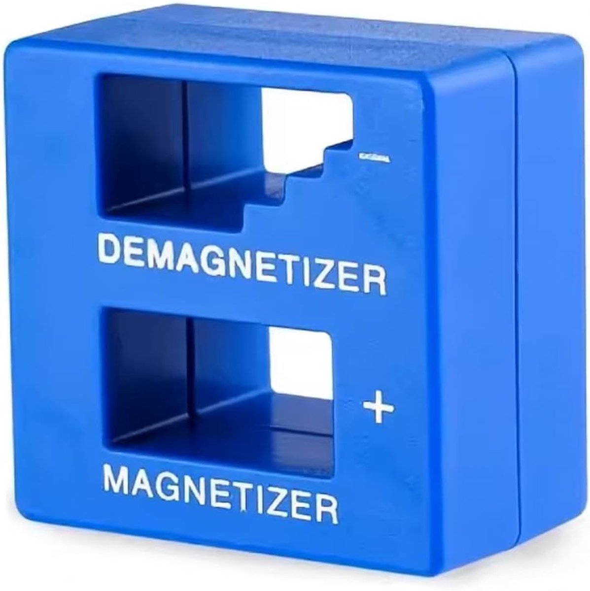 - Professionele magnetiseerder en demagnetiseerder voor schroevendraaiers, magnetisch 2-in-1 gereedschap voor bits, boren, pincetten en schroeven, draagbare magneet van robuust kunststof