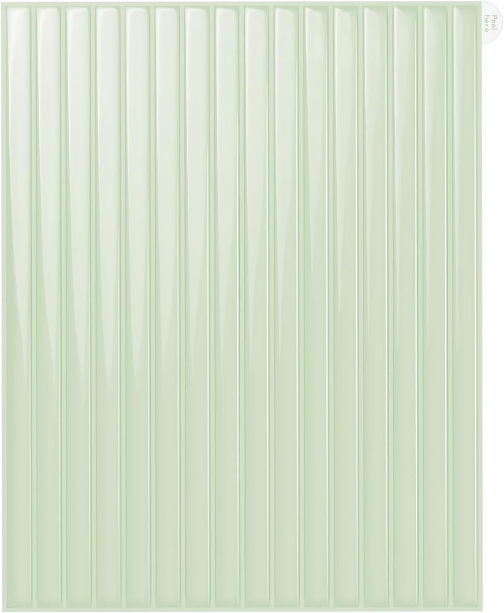 Tegelstickers, zelfklevend, waterdicht, spatbescherming, 27,9 x 22,9 cm, lichtgroen, 10 vellen