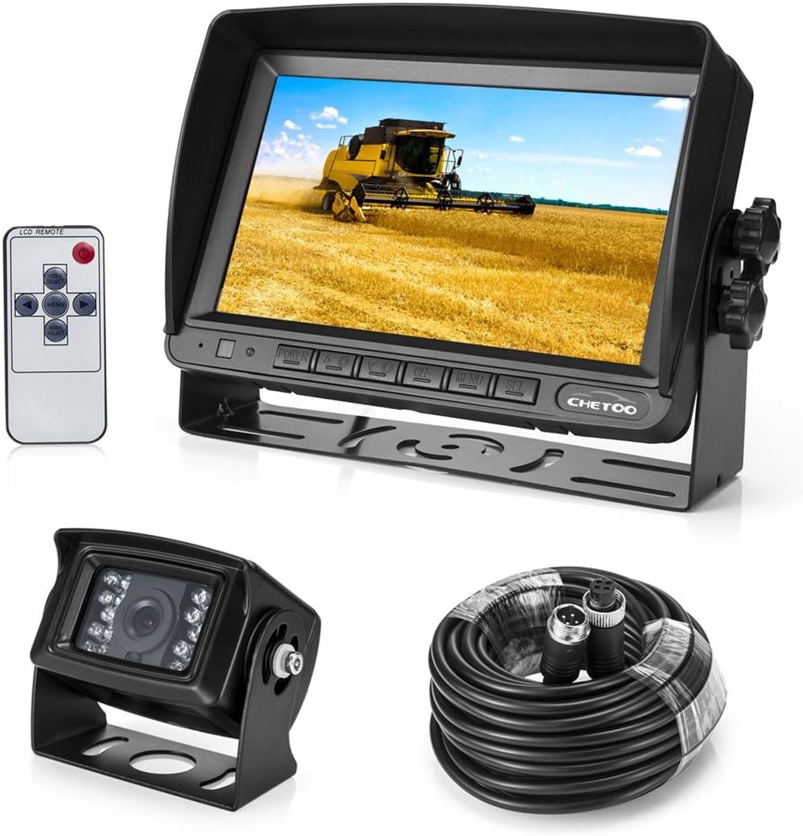 Achteruitrijcamera 18 IR LED - Waterdicht - 7 Inch TFT LCD Monitor - Eenvoudige installatie - SnelShoppen