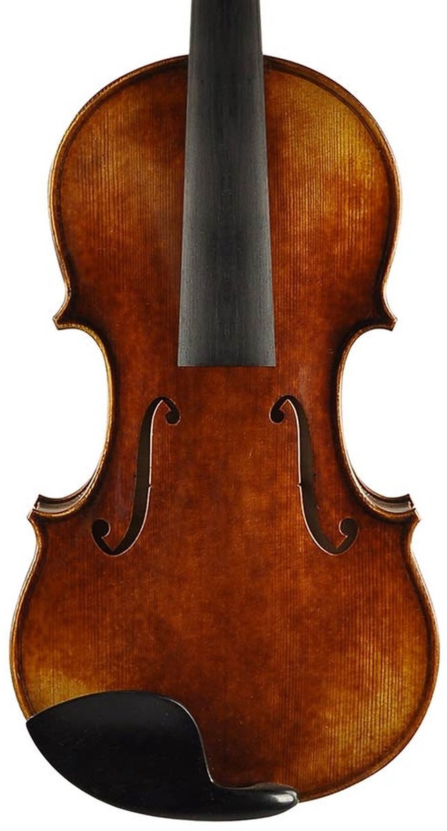 Rudolph RV-2044 viool 4/4, olielak met een donkerbruin antique afwerking, licht gevlamd