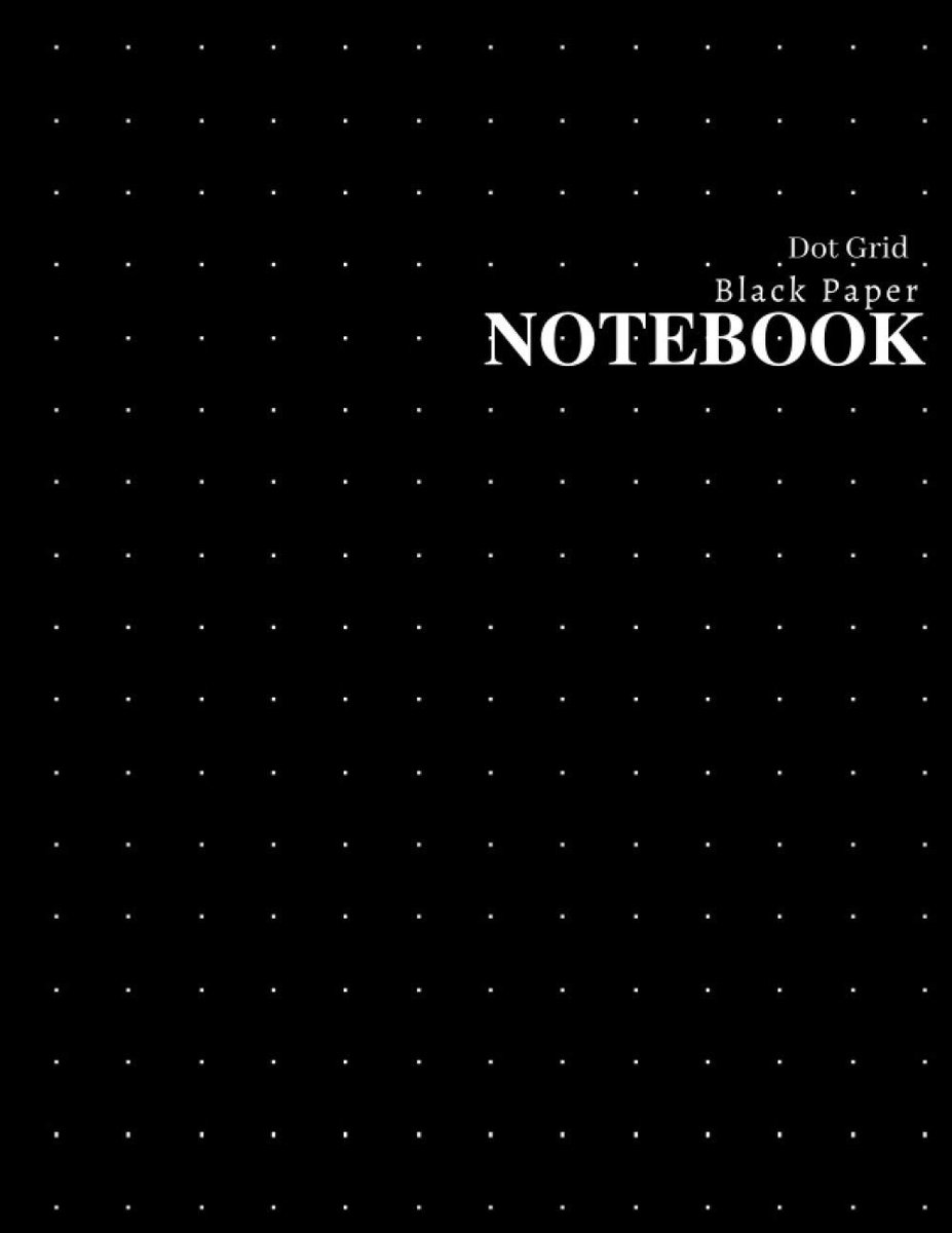 Notitieboek met stippen - 8,5 x 11 inch - zwart papier - ideaal voor bullet journaling - SnelShoppen