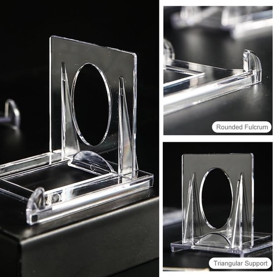 6 Stuks Acryl Bordenstandaard - Kleine Transparante Verstelbare Decoratieve Plaathouder - Fotostandaard Voor Fotodisplays, Borden, Frames — afbeelding 4