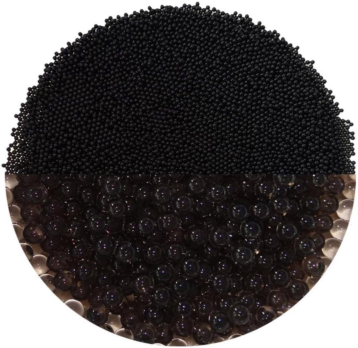 trendfinding 100 g watervasthoudende decokorrels zwart, korrelgrootte 1,5-2 mm, decoratie voor bloemen en planten, 10 liter, zeer zuinig, veelzijdig gebruik