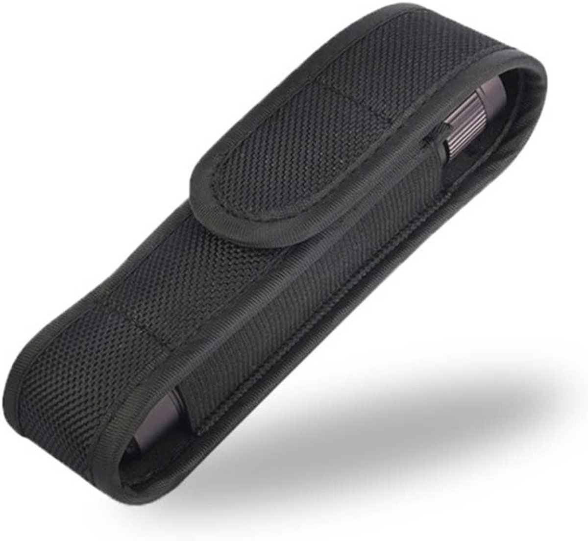 nylon tas voor riem met tas voor zaklamp en 18650 mini zaklamp