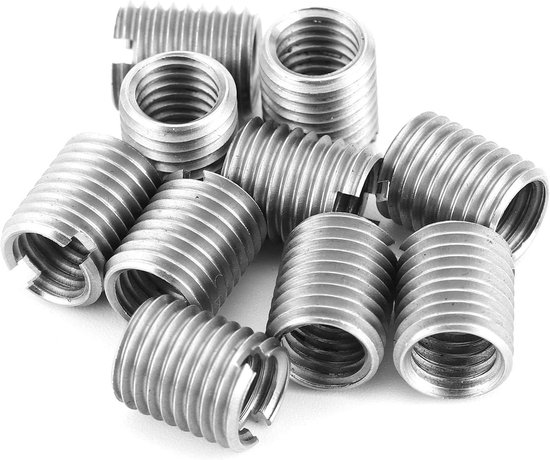 10 PCS Schroefdraad Inserts Vrouwelijke M8 X 1.25 Mannelijke M10 X 1.25 Type Schroef Reparatie Mouw Moer Repareren Insert Kit — afbeelding 3