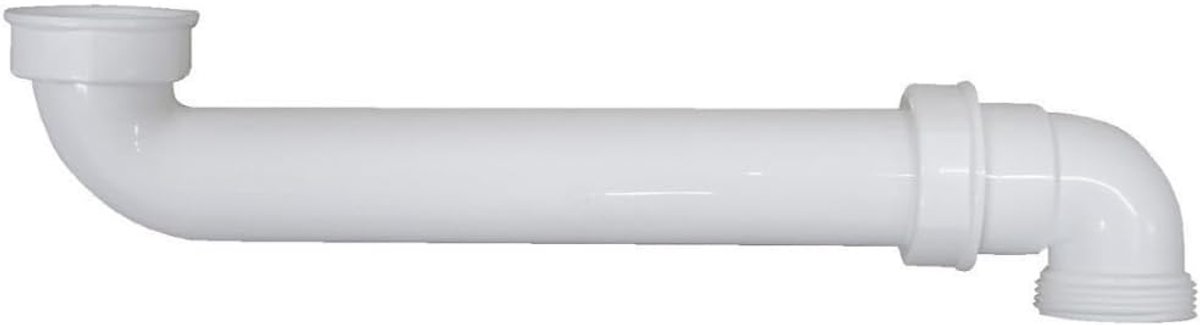 | 439406 - Platzsparender Ablaufbogen Unter der Spüle Verlängerung mit Doppeltem 90°-Bogen-Siphonablauf, Standardanschlüsse 1 1/2 Schlauch 40 mm