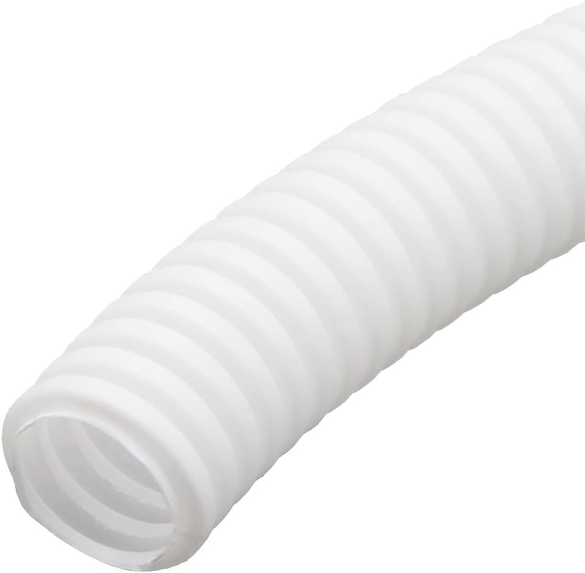 Ribbelbuis voor Auto Kabelbescherming Polyethyleen Gegolfde Flexibele Buis Kabel Organizer Kabels Afdekken Bescherming Gesloten Kabelbeheer Management Wit 7mm 5meter