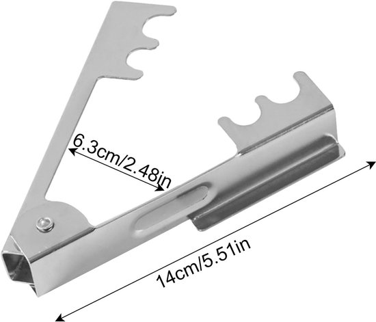 Doornen Verwijderaar - Rozen Tang - Bloemen Schikken - Dubbele Doornen Reiniging - 116 Gram - Zilver — afbeelding 5