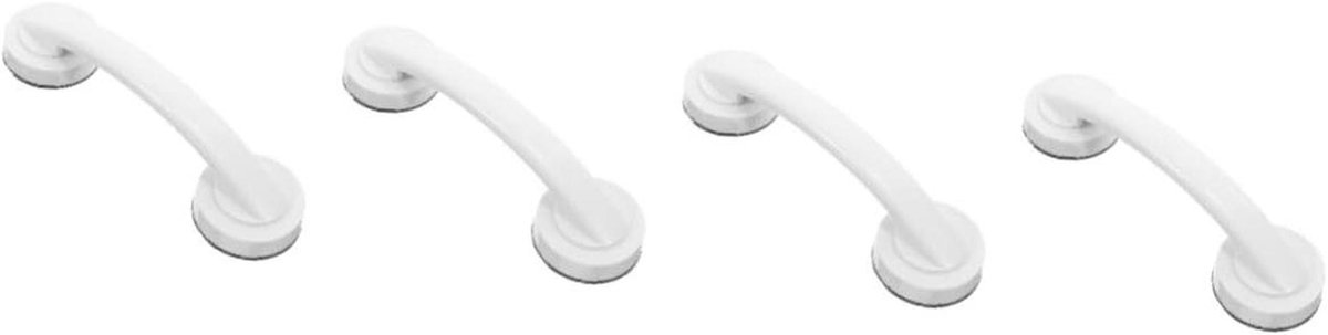 Badkamer Leuning - Wandbeugel Handgreep - Veiligheid Thuis - Antislip Ontwerp - 4 Stuks - Wit