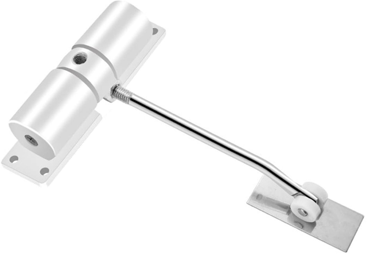 Dailygoods- Deurdranger Automatisch - Verstelbaar - Aluminiumlegering - Geluidsoverlast Verminderen - Geschikt voor Deuren tot 10 kg - Inclusief Schroeven - Deursluiter