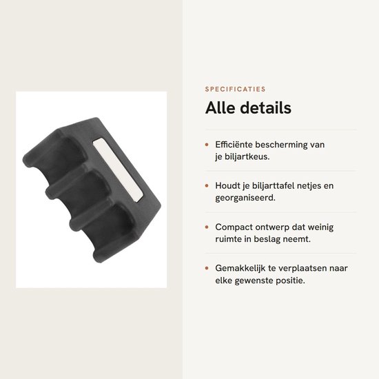Dailygoods- Biljartkeu Houder Lichtgewicht - Draagbare Beugel - Hard Plastic - Ondersteuning voor Drie Keuen - Sterk en Duurzaam - Zwart - Biljartkeuhouder van Dailygoods — afbeelding 2