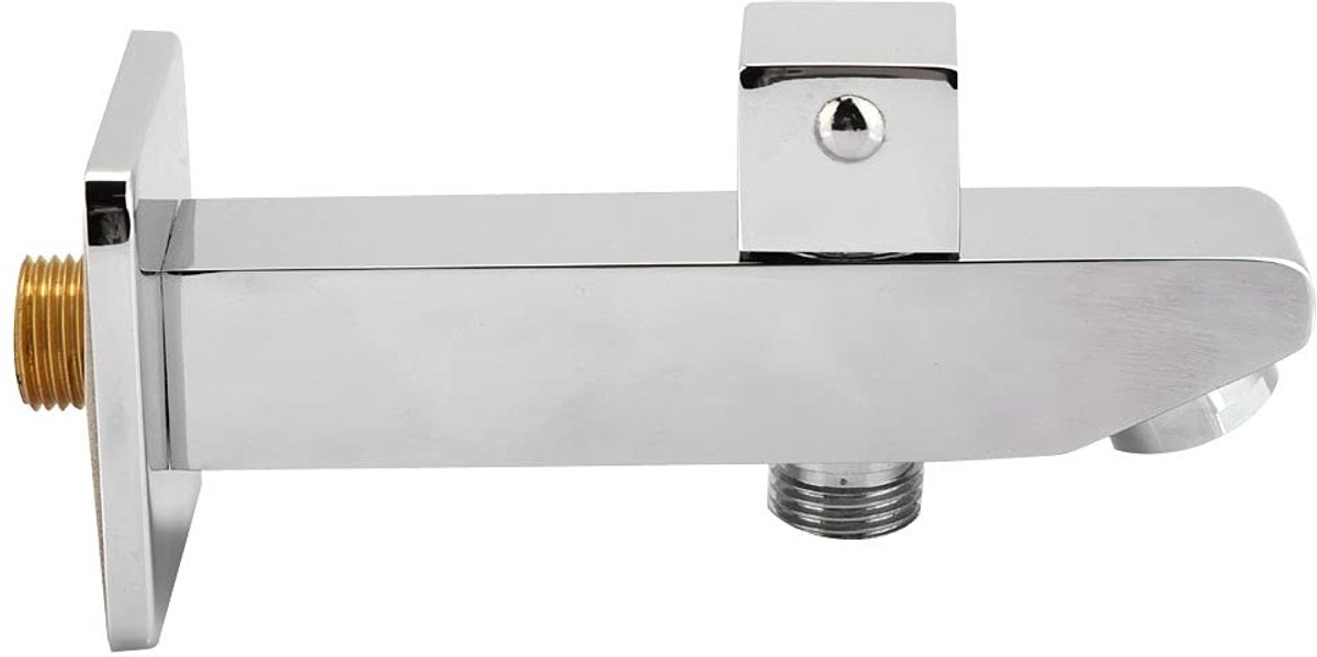 Dailygoods- Douchekraan G1/2 - Volledig Koper - Draaibare Waterafvoerschakelaar - Douche-accessoire - Roestbestendig - 14,5 x 6,5 x 3 cm - Douchekop