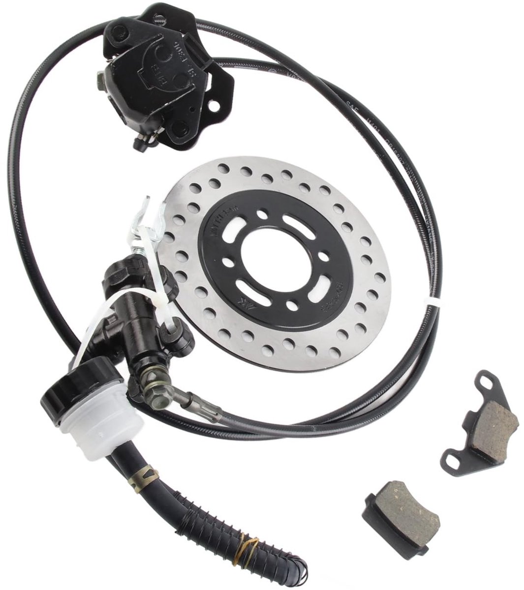 Dailygoods- Remset Hydraulische Remkit - Schijfremset - Remblok - Schijfschijfrotor - Universele Go-Kart - Voor 50-250 cc