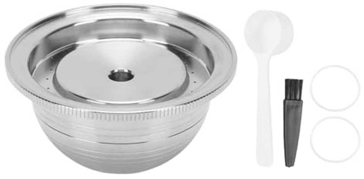 Dailygoods- Koffiepad Herbruikbaar - Accessoirekit - Roestvrij Staal - Optimale Brouwprestaties - Duurzaam - Eenvoudig Onderhoud - Koffiecapsule