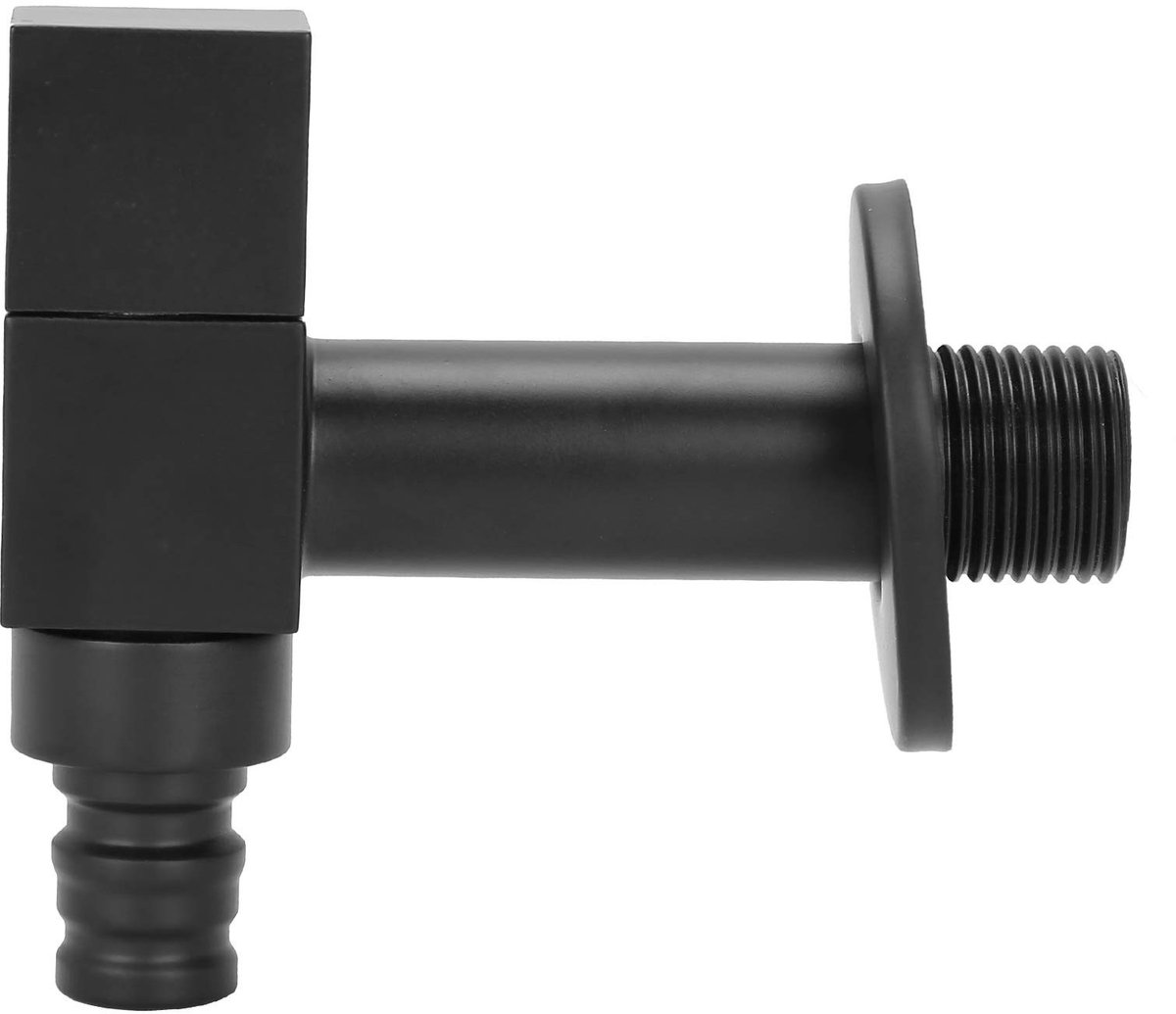 Dailygoods- Waterkraan Volledige Koper - Wandbeugel - Keuken/Badkamer - Zwart - 218g - Controleklep Koper - Kraan