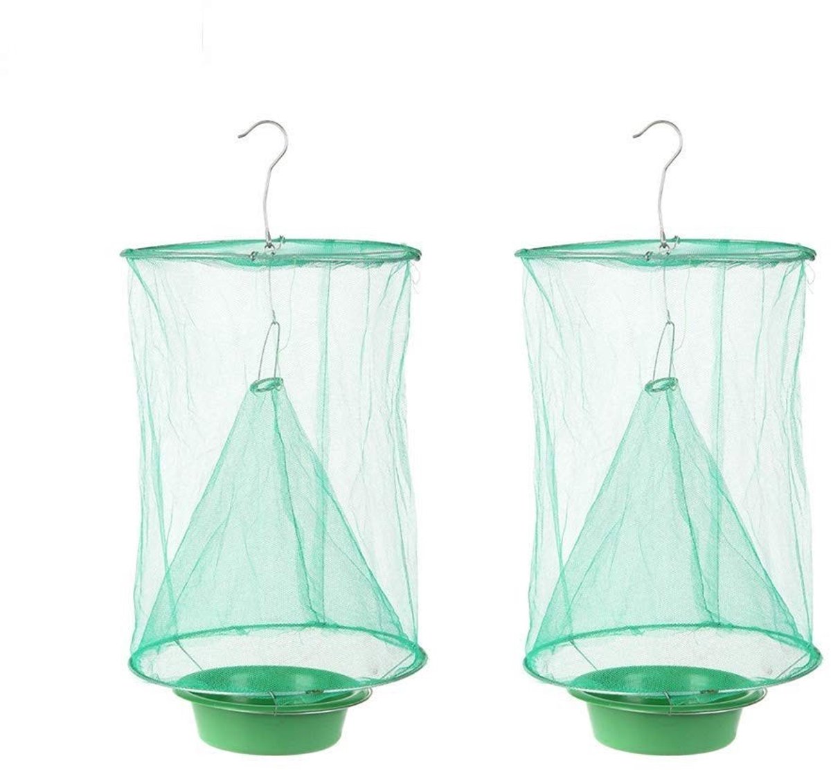 Dailygoods- Vliegenval herbruikbaar - Opvouwbaar Insectenvangnet - Aasvijver - Geschikt voor 25 m² - Duurzaam - Milieuvriendelijk materiaal - Insectenvanger